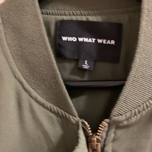 Olive Green Ruffle Bomber - Picture 6 of 8